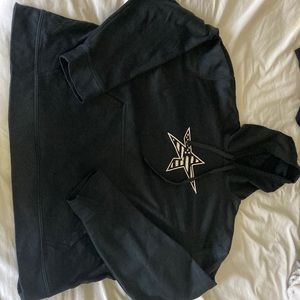 black dune starts and stripes pull over hoodie